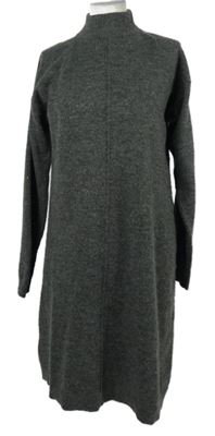 Dámské tmavošedé svetrové šaty Street One 