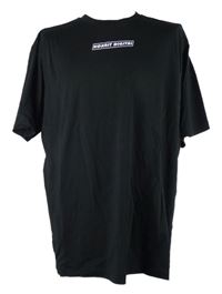 Pánské černé tričko s potiskem 