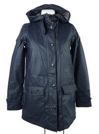 Dámská tmavomodrá pogumovaná parka s kapucí Street One 