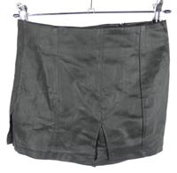 Dámská černá skort koženková sukně 