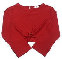 Červená crop halenka H&M