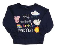 Tmavomodrá mikina s Peppa Pig George