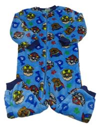Modrý chlupatý overal s PAW Patrol Miniclub