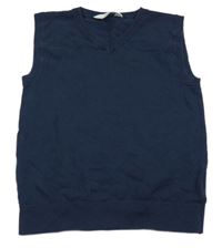Tmavomodrá pletená vesta H&M
