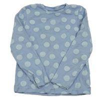 Modré puntíkaté triko Nutmeg