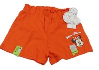 Nové - Červené bavlněné kraťasy s Minnie Primark