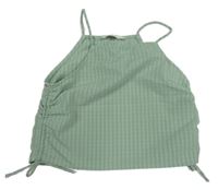 Zelený pruhovaný crop top H&M