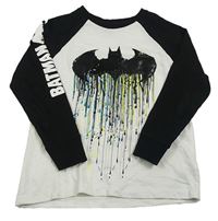 Černo-bílé triko s Batmanem Next
