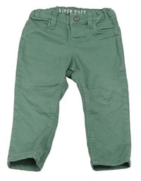 Zelené teplákové rifle H&M
