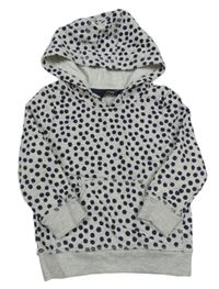 Šedá puntíkatá mikina s kapucí George