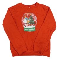 Červená vánoční mikina se Santou 