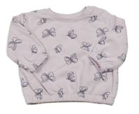 Lila mikina s motýly Primark