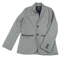 Černo-bílé melírované teplákové sako C&A