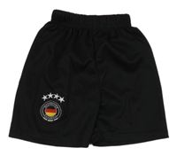 Černé sportovní fotbalové kraťasy Deutscher