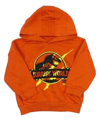 Oranžová mikina Jurský Svět s kapucí Primark