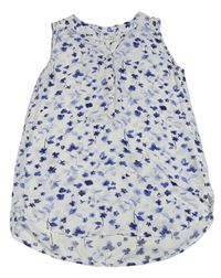 Bílá halenka s květy H&M