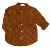 Hnědá košile s puntíky H&M
