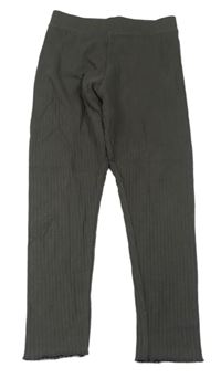 Šedé žebrované legíny Primark