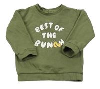 Khaki mikina s nápisem M&S