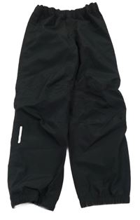 Černé šusťákové podšité nepromokavé kalhoty Reima