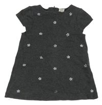 Šedé teplákové šaty se cvočky Zara