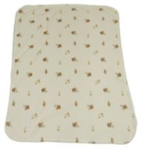 Bílá chlupatá deka s ovečkami Primark