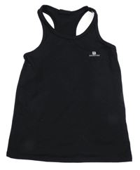 Černý sportovní funkční top Domyos 