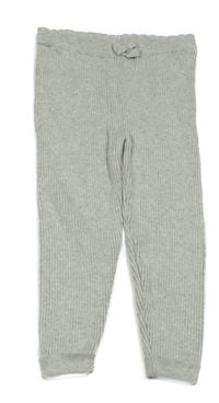 Šedé žebrované úpletové kalhoty George 