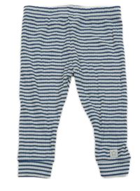 Bílo-modré pruhované žebrované tepláky F&F