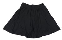 Černá bavlněná sukně 