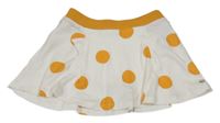 Bílo-hořčicová puntíkovaná sukně Petit Bateau 