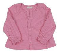 Růžová mušelínová halenka Primark 