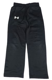 Černé funkční sportovní tepláky s logem UNDER ARMOUR