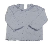 Světlefialové žebrované triko se srdíčky George