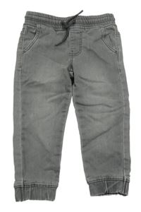 Šedé cuff teplákové rifle Denim Co.