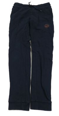 Tmavomodré tepláky s logem JACK&JONES