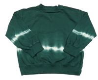 Smaragdovo-bílá batikovaná mikina Matalan