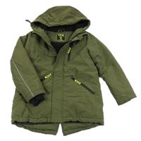 Khaki šusťáková přechodová parka s kapucí Y.F.K.
