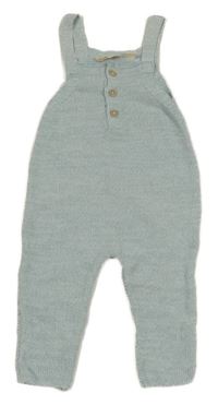 Světlemodré melírované pletené laclové kalhoty lupilu