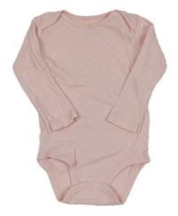 Světlerůžové body s perforovanými srdíčky a mašličkou carter's