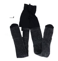 Nové - černo-stříbrné silonky George