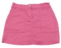 Tmavorůžová riflová sukně F&F