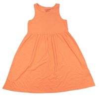 Křiklavě oranžové melírované šaty PRIMARK