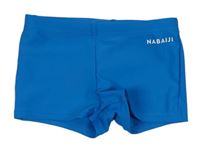 Modré chlapecké plavky s logem Nabaiji 