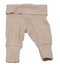 Světlerůžové žebrované lehké tepláky Primark
