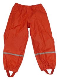 Červené nepromokavé zateplené kalhoty Lupilu