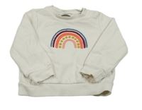 Smetanová mikina s duhou TCM