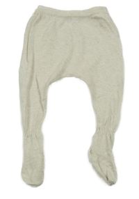 Světlešedé melírované pletené polodupky