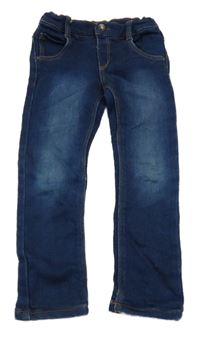 Nové - Tmavomodré teplákové skinny rifle Kiabi