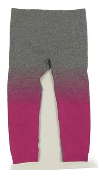 Šedo-fuchsiové spodní funkční legíny Lupilu